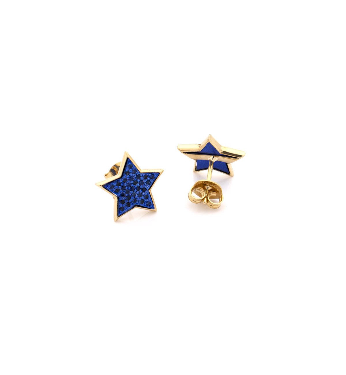 "STELLINA" - ORO GIALLO 18KT - ZAFFIRI BLU