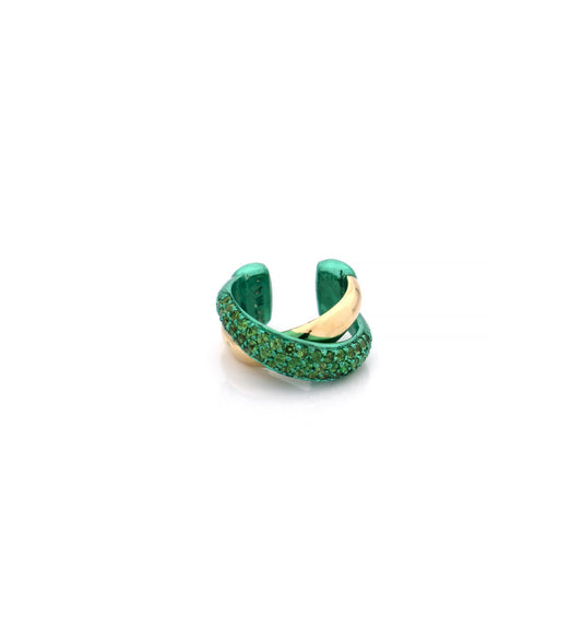 "MARJ" - EAR CUFFS - 18KT GOLD - TSAVORITE