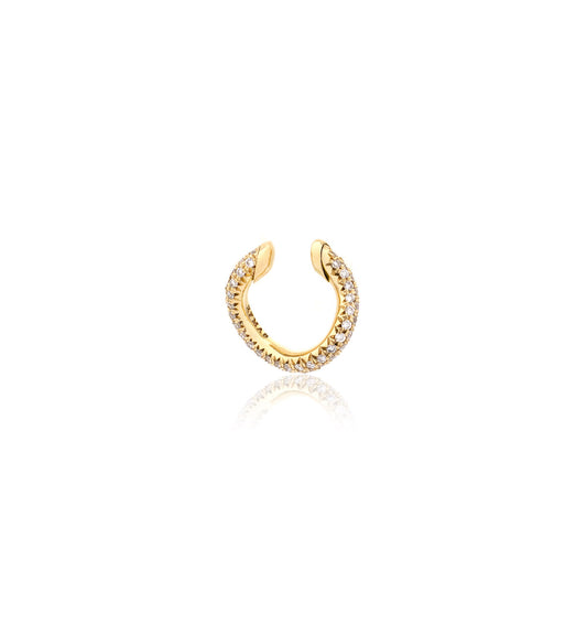 "MARJ" - EAR CUFFS - 18KT YELLOW GOLD - WHITE DIAMONDS