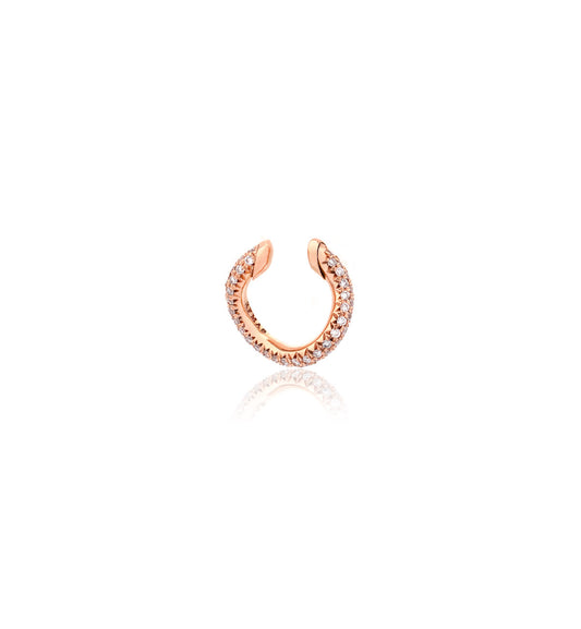 "MARJ" - EAR CUFFS - 18KT ROSE GOLD - WHITE DIAMONDS