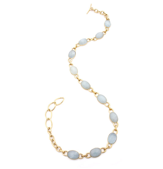 "MARISA" - ORO GIALLO 18KT E ACQUAMARINA