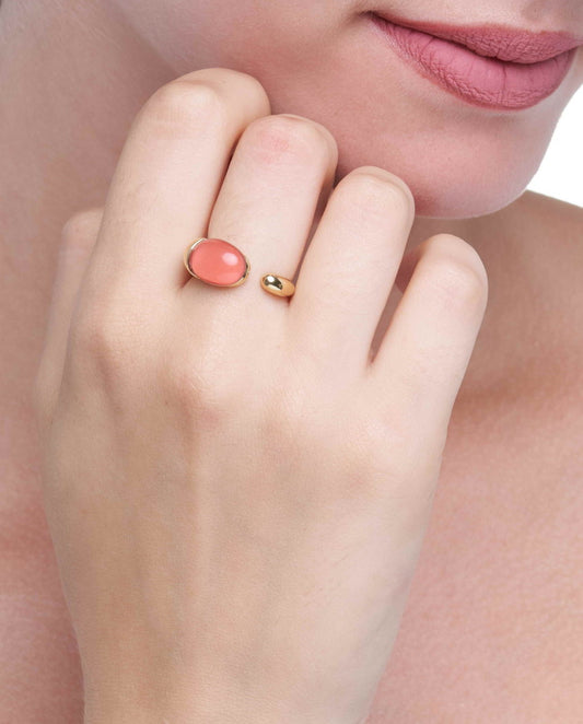 COLLEZIONE GOCCIOLINE ANELLO - CORALLO
