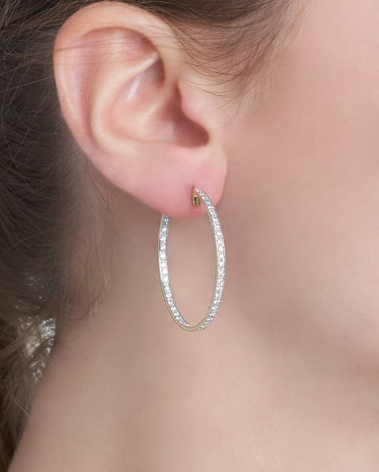 BARBARELLA COLLECTION 18KT GOLD AND DIAMONDS EARRINGS