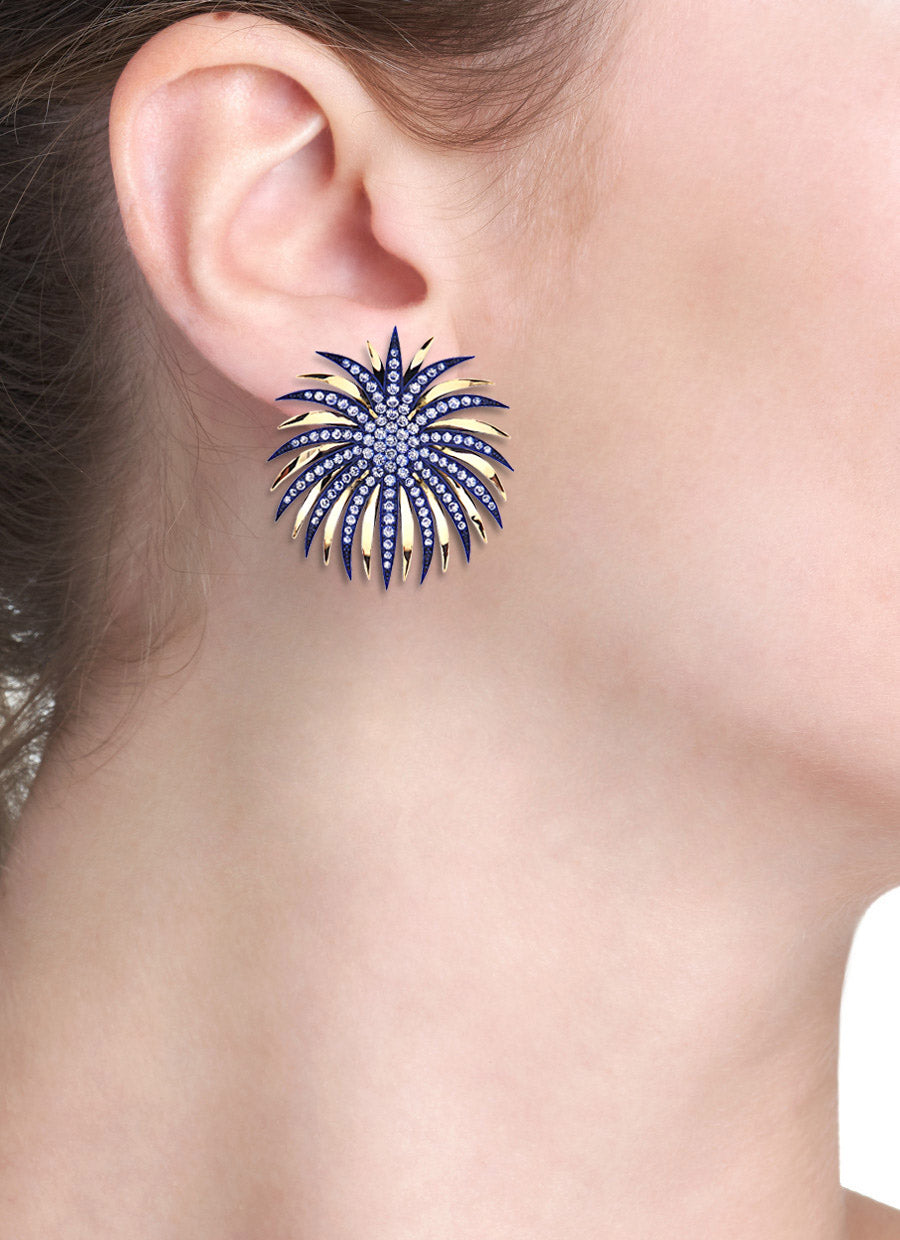 FUOCHI D'ARTIFICIO - ORO 18KT - BLU