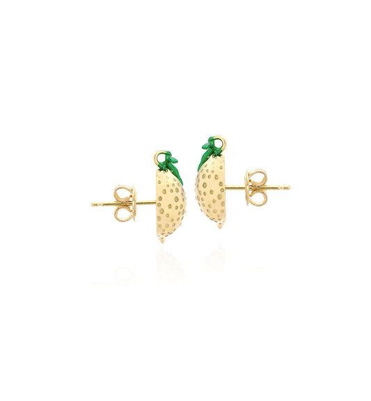 "LOVE LEMONS" - ORO 18KT - ORECCHINI A LOBO