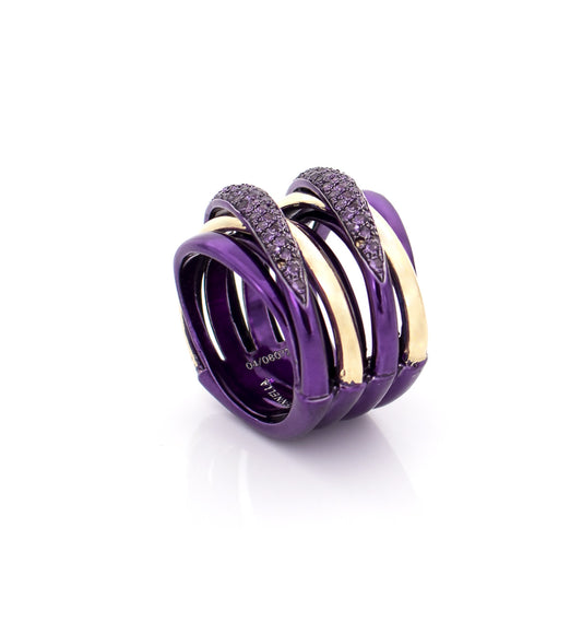 "LIZZY" - ORO 18KT - AMETISTA