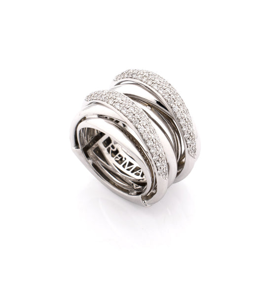"LIZZY" - ORO BIANCO 18KT - DIAMANTI BIANCHI