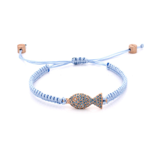 "PESCIOLINI" - ARGENTO E TOPAZI - BRACCIALE