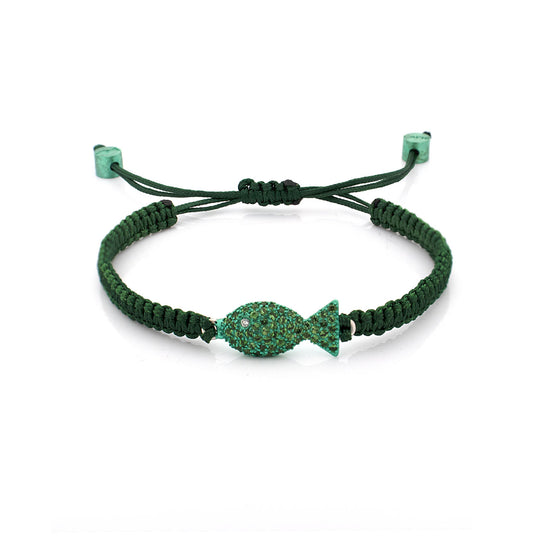 "PESCIOLINI" - ARGENTO E TSAVORITE - BRACCIALE