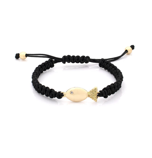 "PESCIOLINI" - ORO 18KT E ZAFFIRI GIALLI - BRACCIALE