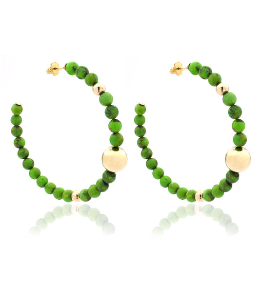 ORECCHINI COLLEZIONE BARBARELLA - TURCHESE VERDE