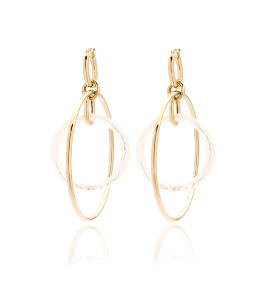 "ORBITE" - 18KT YELLOW GOLD - MOTHER OF PEARL LINKS LARGE