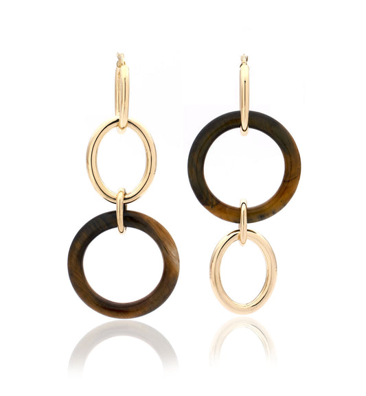 COLLEZIONE MAMA, ORO GIALLO 18KT - OCCHIO DI TIGRE - GRANDI