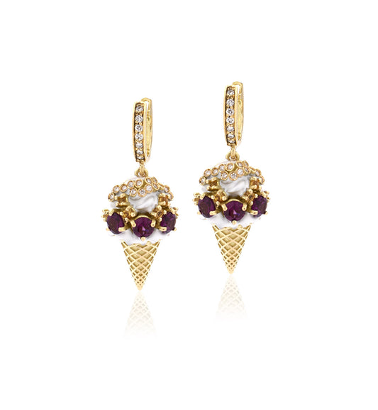 "GELATO" - ORO GIALLO 18KT - ORECCHINI