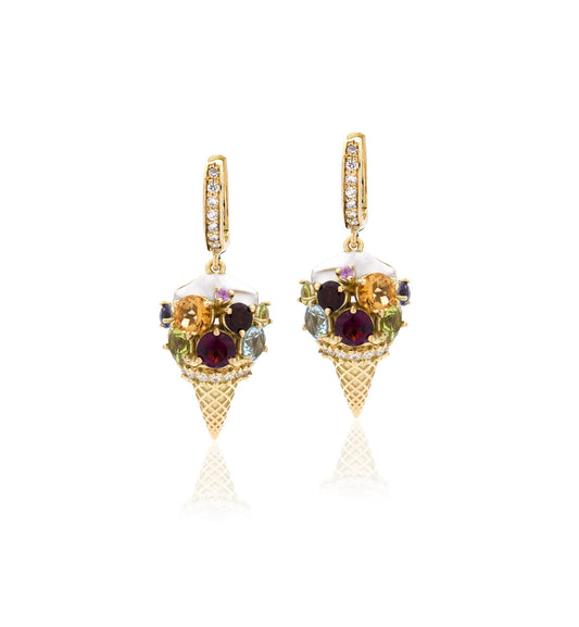 "GELATO" - ORO GIALLO 18KT - ORECCHINI