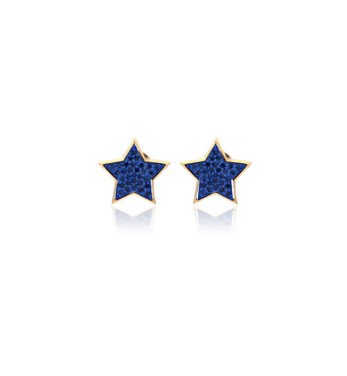 "STELLINA" - ORO GIALLO 18KT - ZAFFIRI BLU