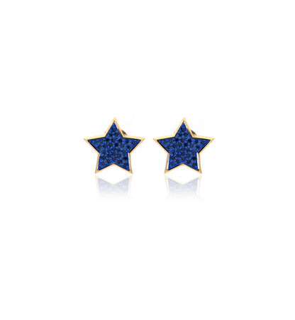 "STELLINA" - ORO GIALLO 18KT - ZAFFIRI BLU
