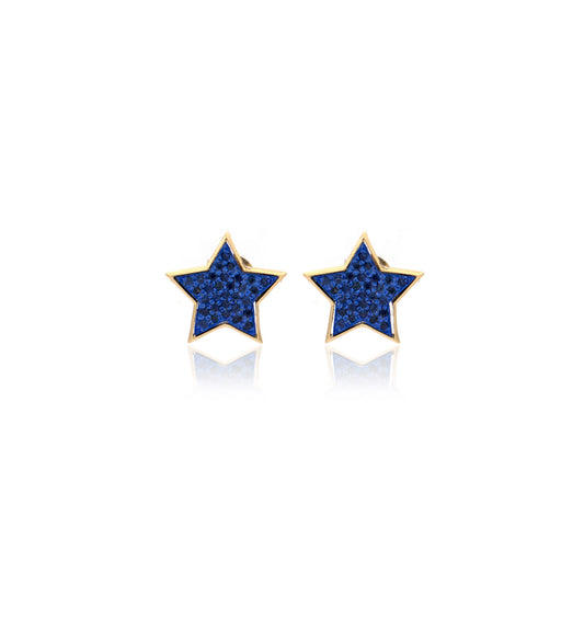 "STELLINA" - ORO GIALLO 18KT - ZAFFIRI BLU