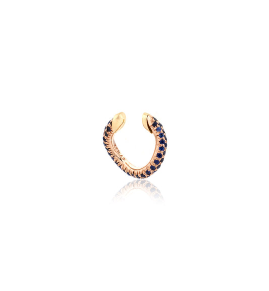 "MARJ" - EAR CUFFS - 18KT GOLD - BLUE SAPPHIRES