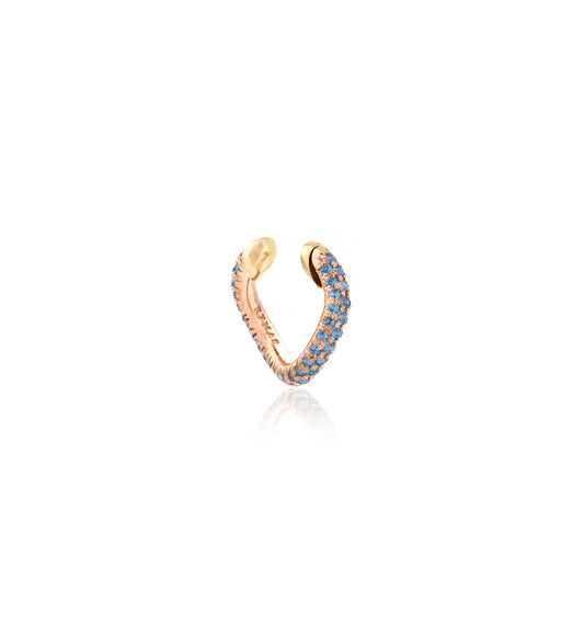 "MARJ" - EAR CUFFS - 18KT GOLD - TOPAZ