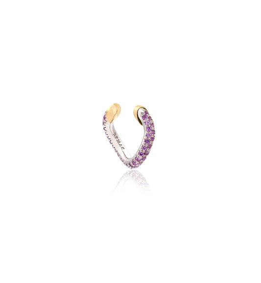 "MARJ" - EAR CUFFS - 18KT GOLD - PINK SAPPHIRES