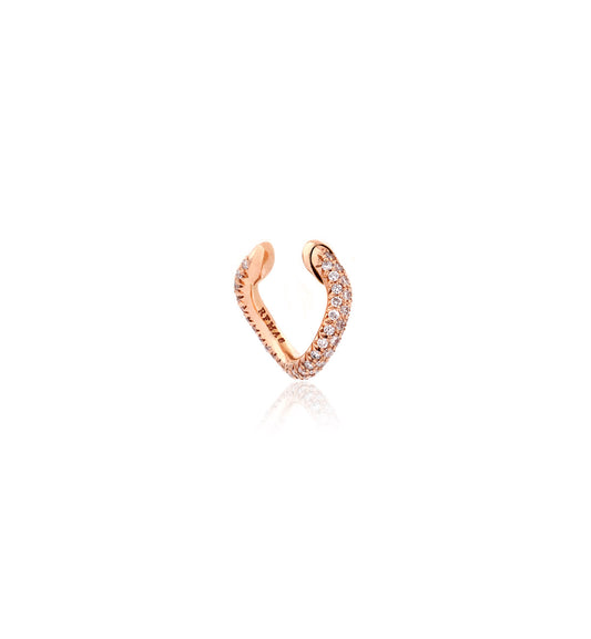 "MARJ" - EAR CUFFS - 18KT ROSE GOLD - WHITE DIAMONDS