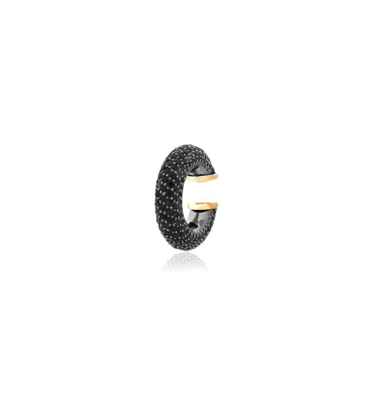 "MARJ" - EAR CUFFS - 18KT GOLD - BLACK SAPPHIRES