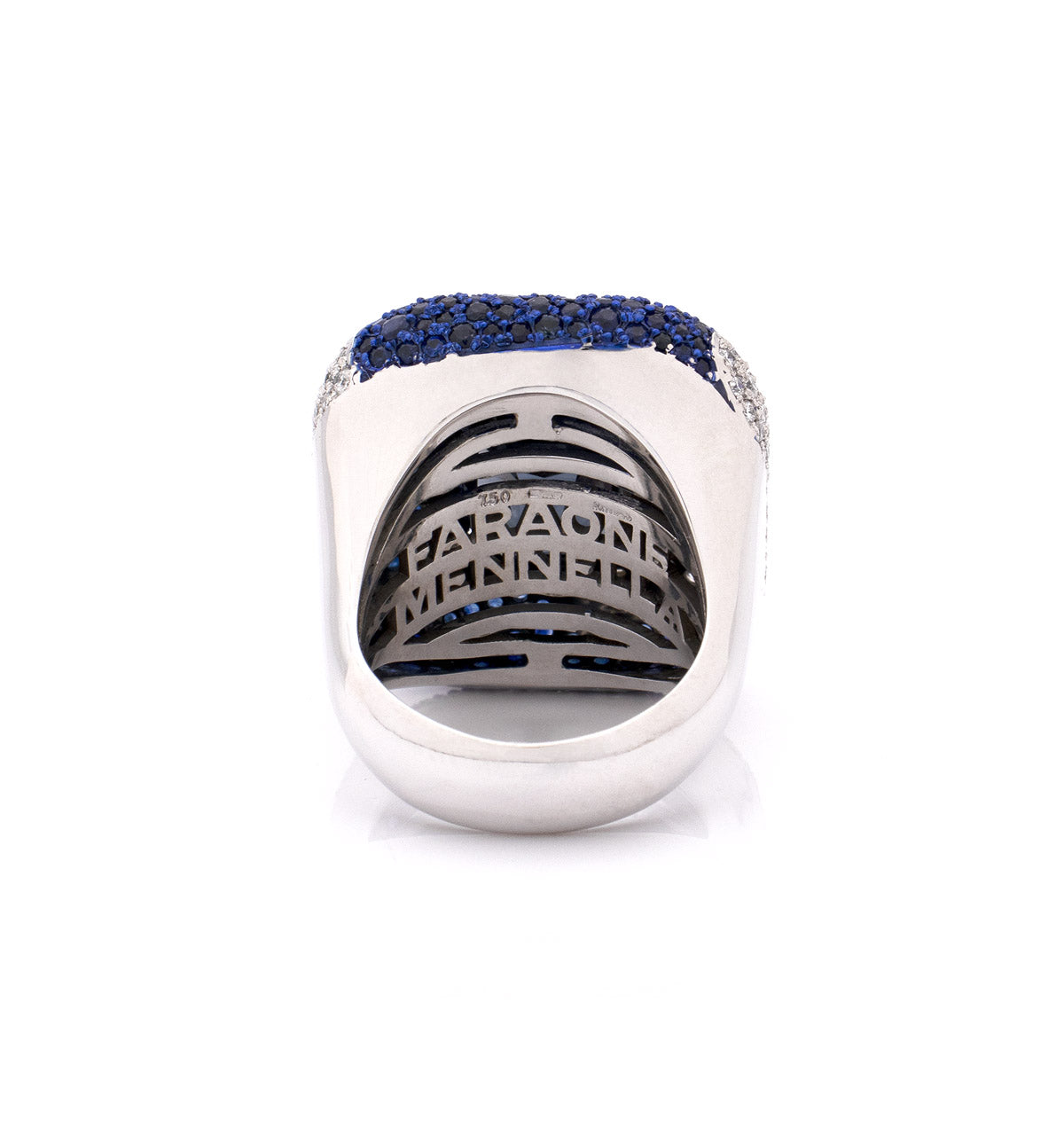 "PSYOP IN BLUE" 18KT WHITE GOLD