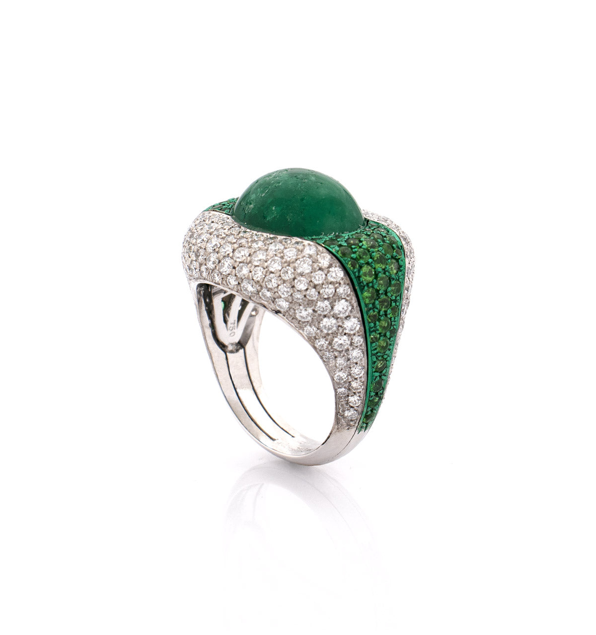 "JAW BREAKER" 18KT WHITE GOLD