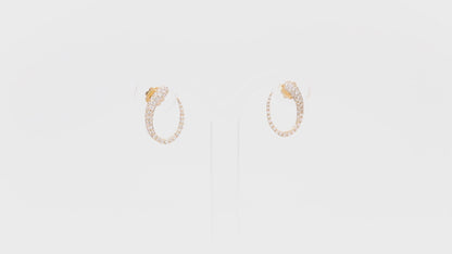 ORECCHINI COLLEZIONE GOCCE - ORO 18KT - DIAMANTI BIANCHI - PICCOLE