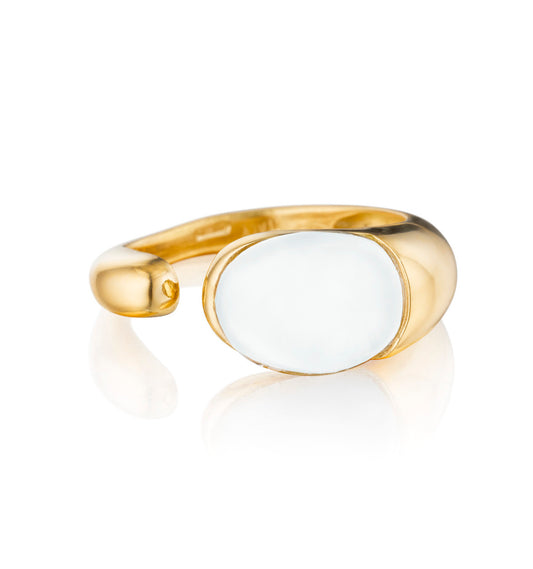 ANELLO COLLEZIONE GOCCIOLINE - AGATA BIANCA