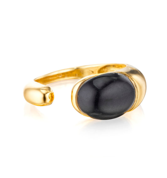 COLLEZIONE GOCCIOLINE ANELLO - ONICE NERO 