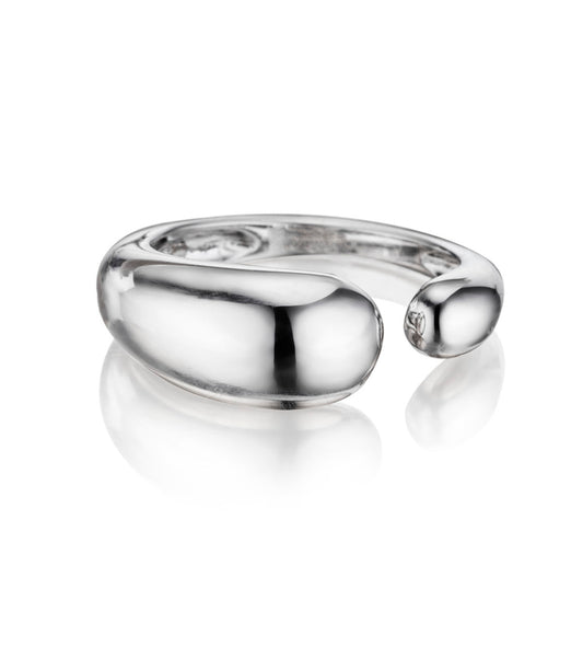 ANELLO COLLEZIONE GOCCE - ORO BIANCO 18KT