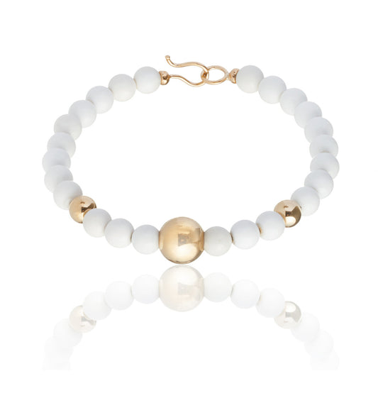 BRACCIALE COLLEZIONE BARBARELLA - AGATA BIANCA