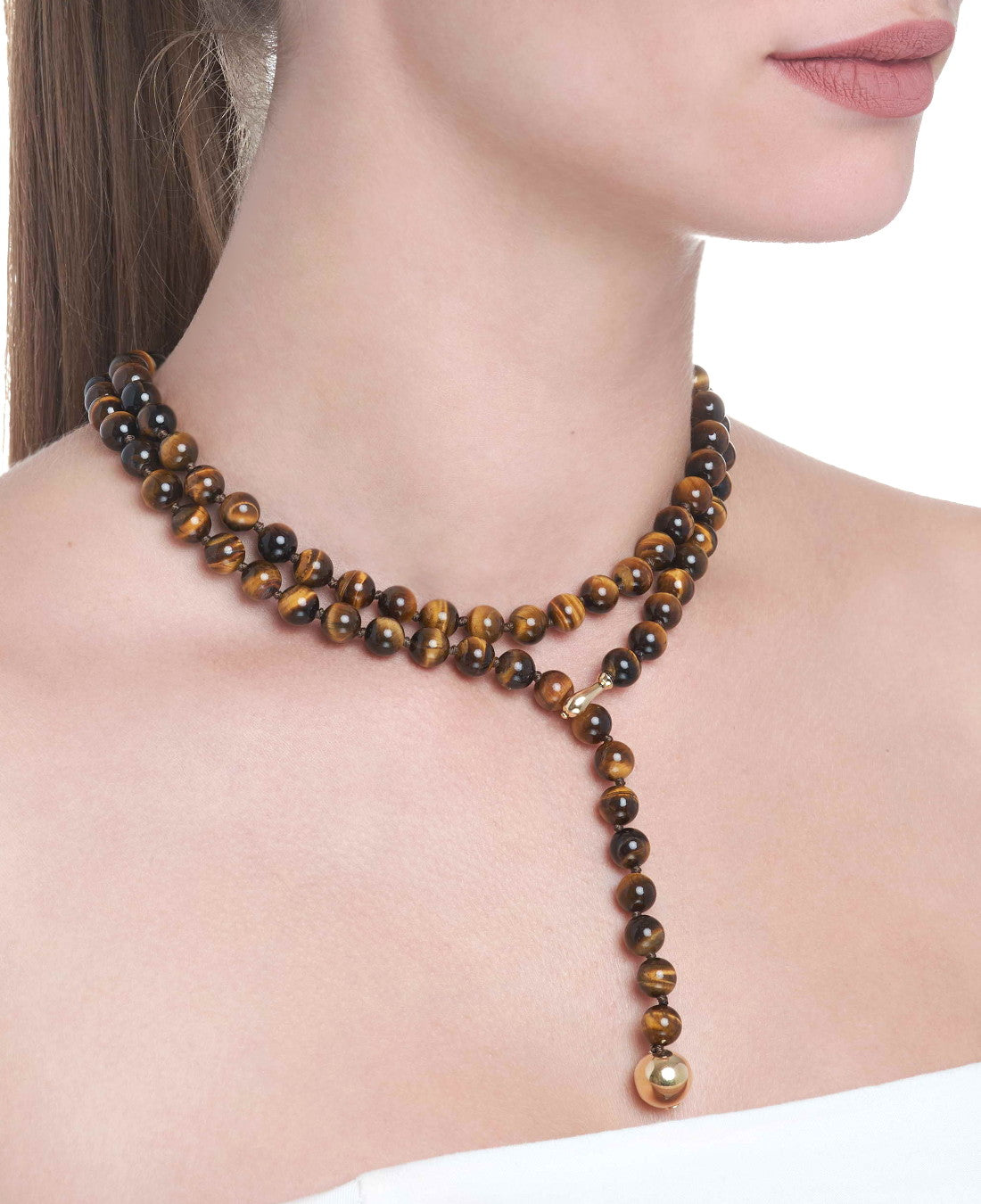 TUCA TUCA COLLECTION TIGER EYE NECKLACE