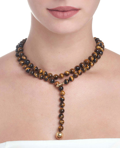 TUCA TUCA COLLECTION TIGER EYE NECKLACE