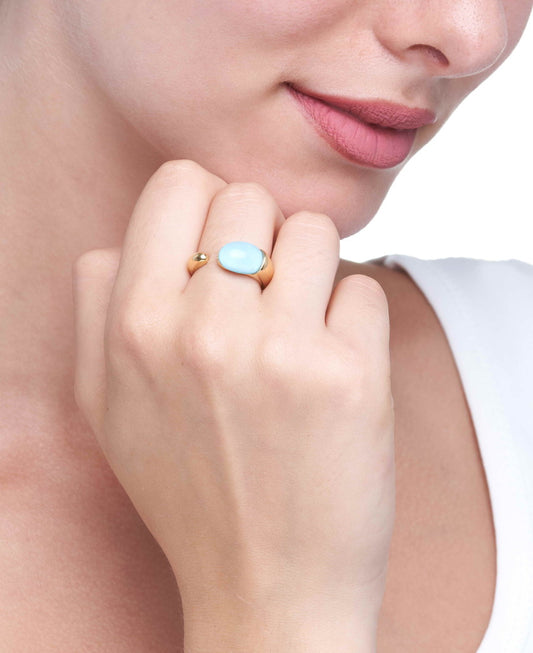 COLLEZIONE GOCCIOLINE ANELLO - TURCHESE