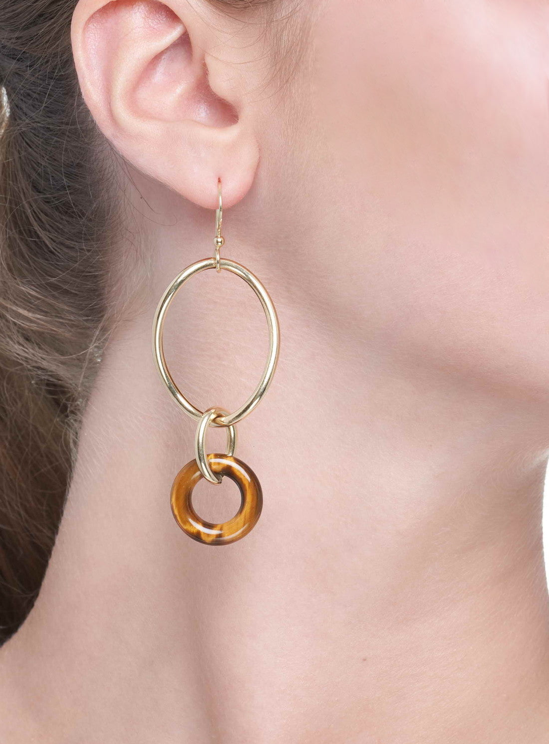 STELLA COLLECTION - 18KT GOLD - TIGER EYE LINKS