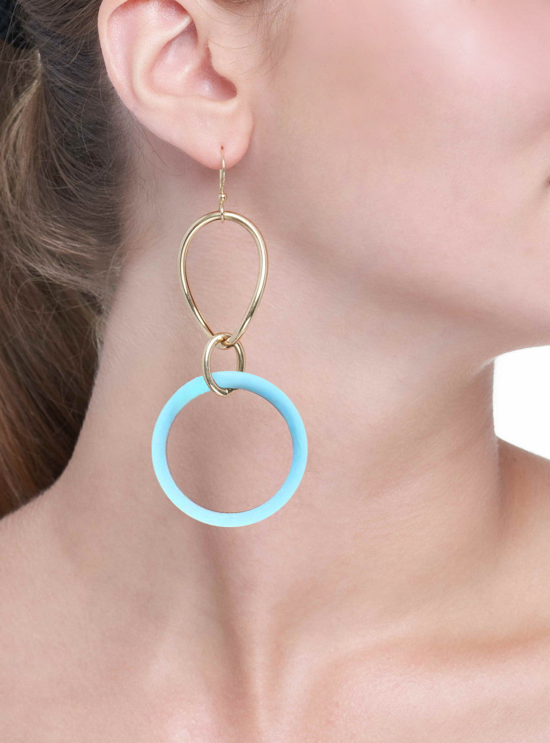 STELLA COLLECTION - 18KT GOLD - TURQUOISE LINKS LARGE