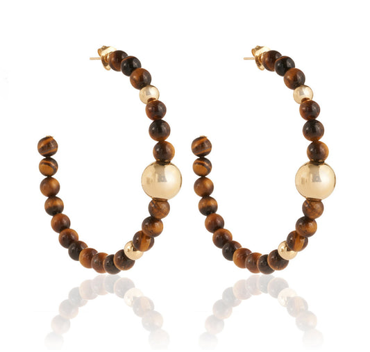 ORECCHINI COLLEZIONE BARBARELLA - TIGER 'S EYE