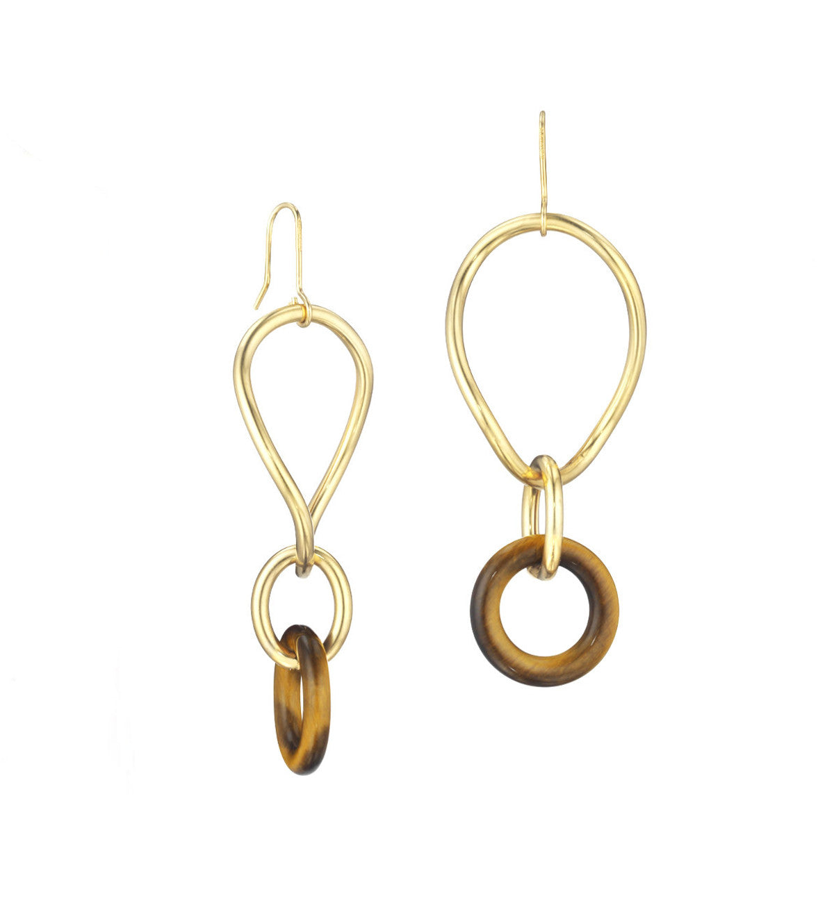 STELLA COLLECTION - 18KT GOLD - TIGER EYE LINKS