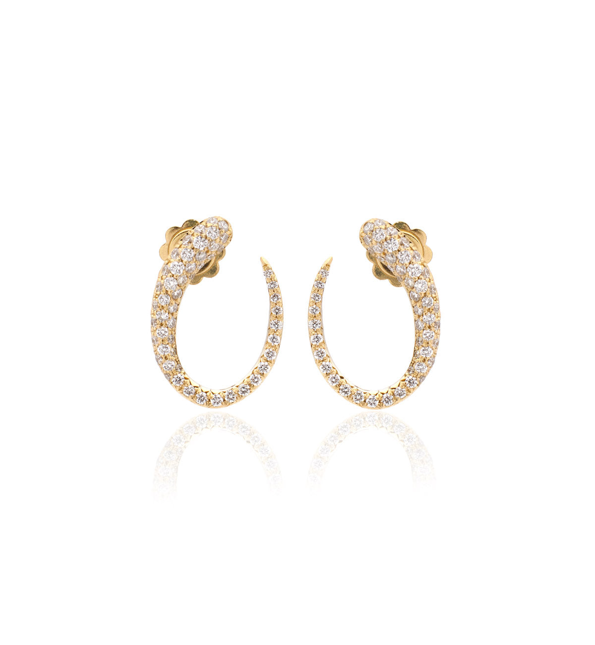 ORECCHINI COLLEZIONE GOCCE - ORO 18KT - DIAMANTI BIANCHI - PICCOLE
