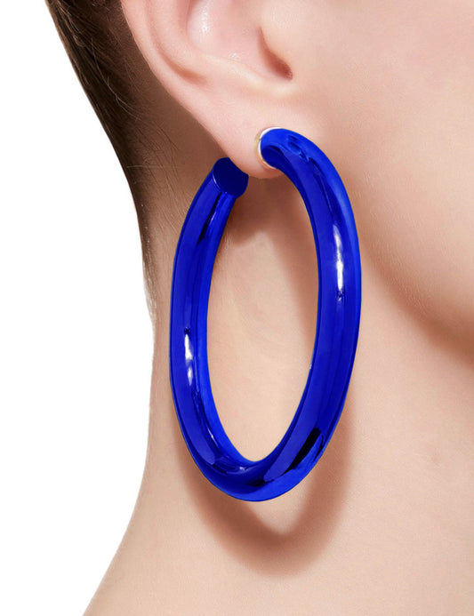 BARBARELLA COLLECTION - 18KT GOLD - STERLING SILVER - EX-LARGE - COBALT BLUE