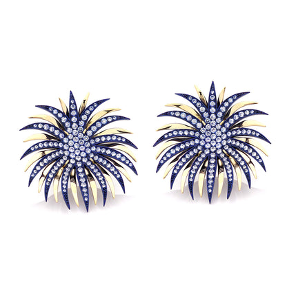 FUOCHI D'ARTIFICIO - ORO 18KT - BLU