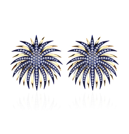 FUOCHI D'ARTIFICIO - ORO 18KT - BLU