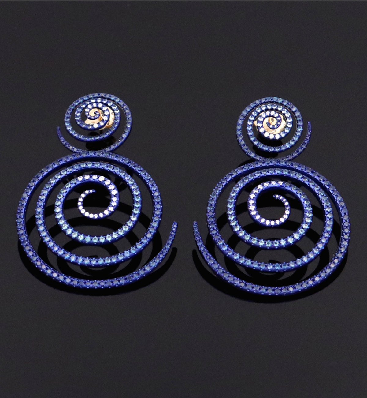 "KALEIDOSCOPE OF HOPE" - BLUE SAPPHIRES - EARRINGS
