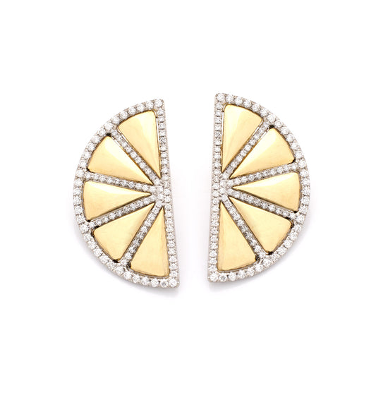 "LOVE LEMONS" - ORO 18KT - DIAMANTI BIANCHI - ORECCHINI