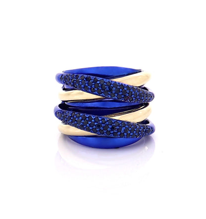 "LIZZY" - 18KT GOLD - BLUE SAPPHIRES