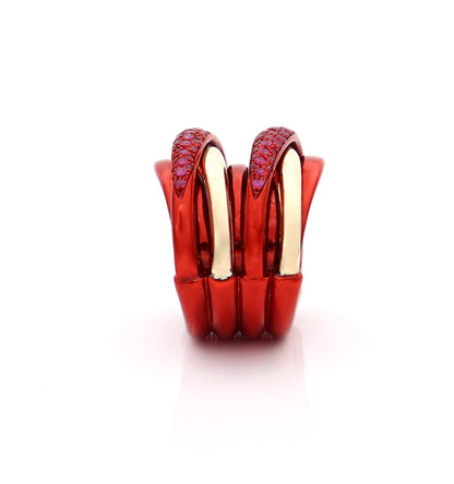 "LIZZY" - 18KT GOLD - RUBIES