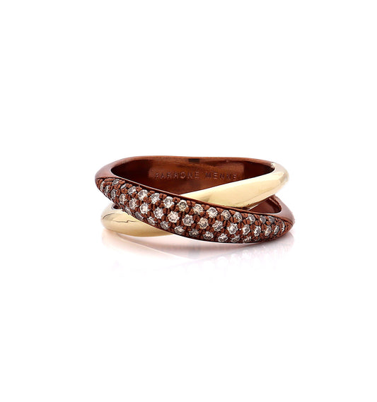 "MARGAUX" - ORO 18KT - DIAMANTI MARRONI